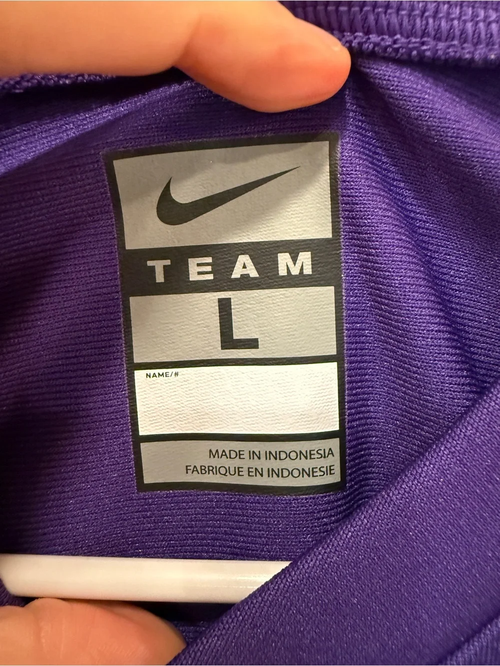 Nike Youth LSU Football Jersey Purple with Gold & White #7